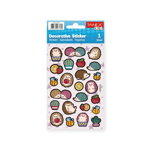 Picture of TANEX KIDS DECORATIVE CUTE HEDGEHOGS STICKERS